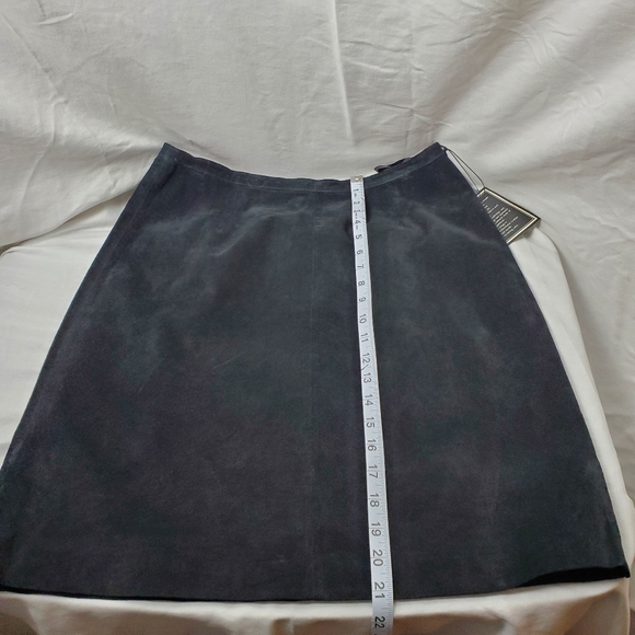 Révue Vintage 90s Black Suede Pencil Skirt Size 10 - Picture 8 of 12
